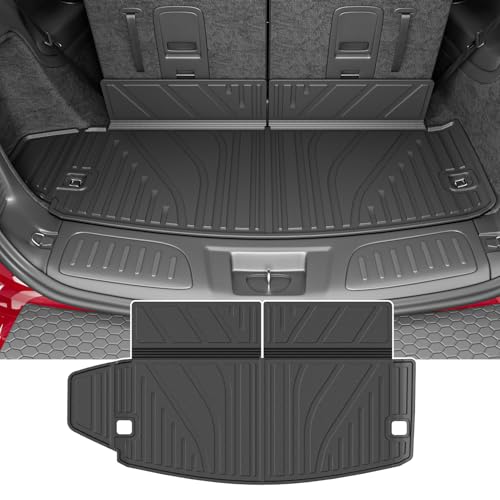 powoq Trunk Mat Compatible with 2016-2025 Dodge Durango 6&7 Seats TPE Trunk Liner Cargo Liner Replacement for 2016-2025 Dodge Durango Accessories (Trunk Mat 6&7 Seats) - Image 1