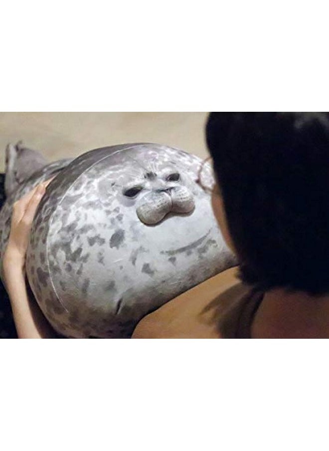 MerryXD Chubby Blob Seal Pillow,Stuffed Cotton Plush Animal Toy Cute Ocean Large(23.6 In)…  - Image 3