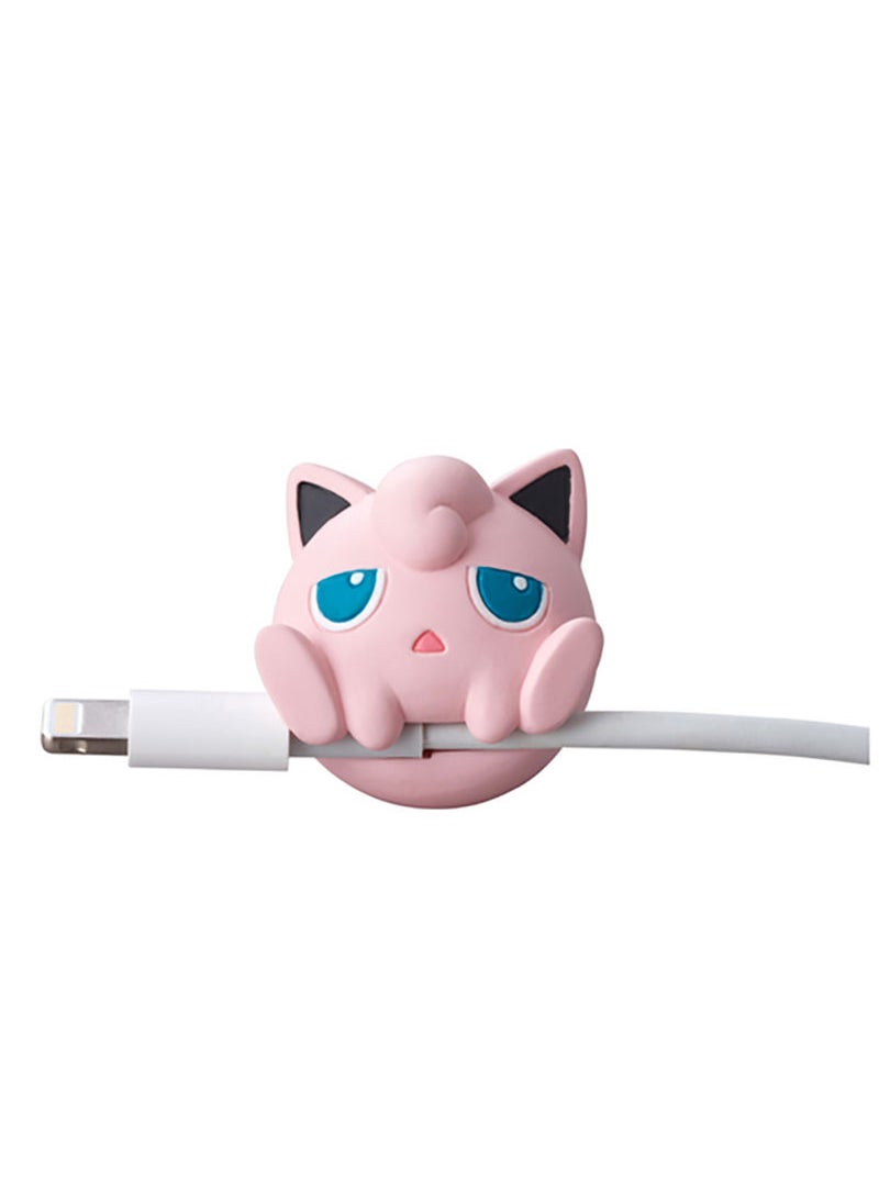 Generic - Chewable Cable Protectors Pikachu Eevee for iPhone Sleeping Pink Fat Ding (opp Pack) Sleeping Pink Fat Ding (opp Pack) - Image 1