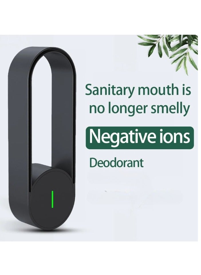 AROAQ Air Purifier, Negative Ion Air Freshener With USB Port, Low Noise Portable Deodorizer Mini Odor Eliminator, Electric Automatic Air Cleaner For Home, Office, Hotel And Car, (1pc. Black) - Image 2