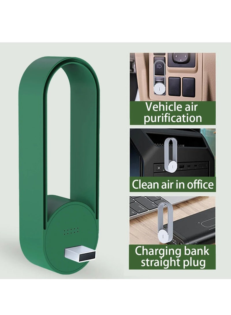 AROAQ Air Purifier, Negative Ion Air Freshener With USB Port, Low Noise Portable Deodorizer Mini Odor Eliminator, Electric Automatic Air Cleaner For Home, Office, Hotel And Car, (1pc. Black) - Image 4