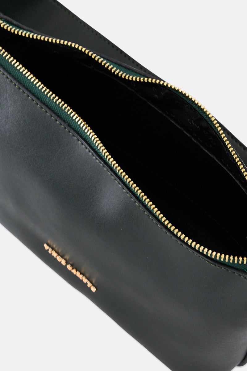 VINCE CAMUTO Women Brand Logo Shoulder Bag, Dark Green  - Image 3