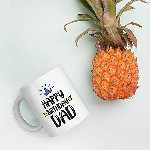 Oye Happy Dad's Birthday Ceramic Mug - Multicolor, 330ml - Image 2