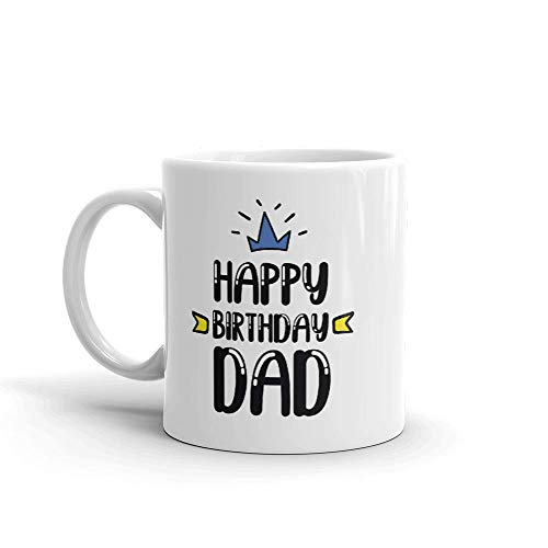 Oye Happy Dad's Birthday Ceramic Mug - Multicolor, 330ml - Image 1
