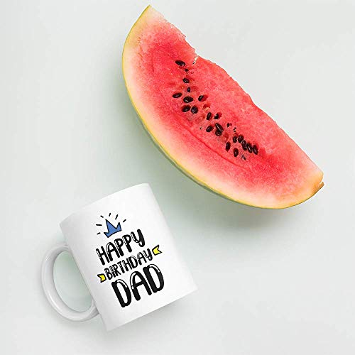 Oye Happy Dad's Birthday Ceramic Mug - Multicolor, 330ml - Image 4