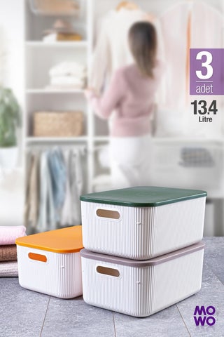 Trove 3 Pieces 13.4 Lt (White) Organizer Box with Lid, Decorative Storage Box - pzsku/Z4708AFA84E70209C67F9Z/45/_/1726145201/1be43e6a-23f5-461d-a6cf-82439c755fbd