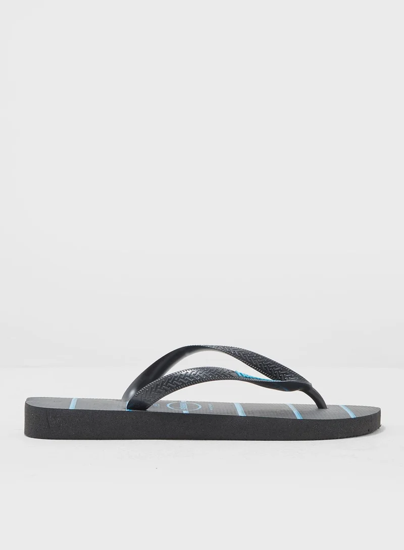 havaianas Stripes Logo Flipflops