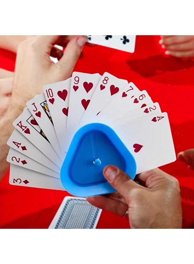 4pcs ABS Plastic Triangle Playing Card Holders Set Hands Free Game Accessories for Poker Board Games Ideal Gift - Image 4