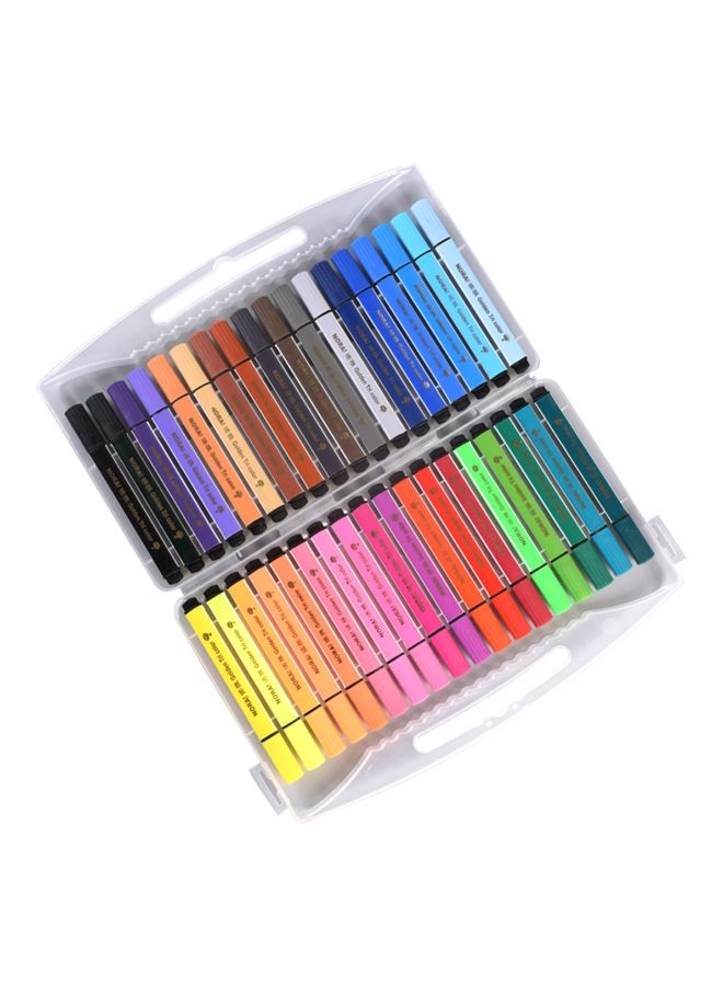 Generic Pack Of 36 Washable Colored Marker Pens Multicolour  - Image 1