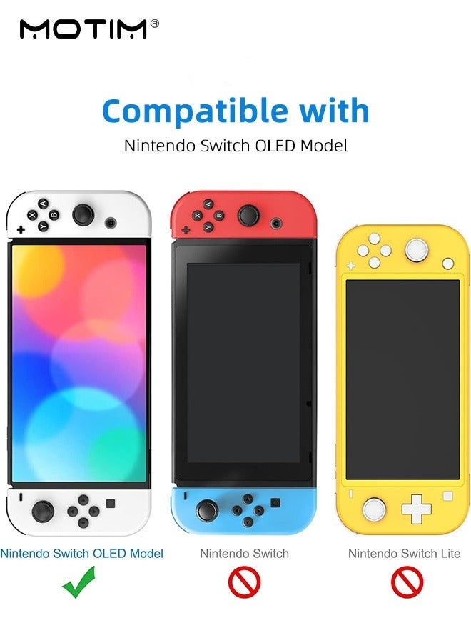Motim 2 Pack Premium Screen Protector for Nintendo Switch OLED, 9H Tempered Glass Film Compatible with Nintendo Switch (OLED Model) 2021 Release - Image 2