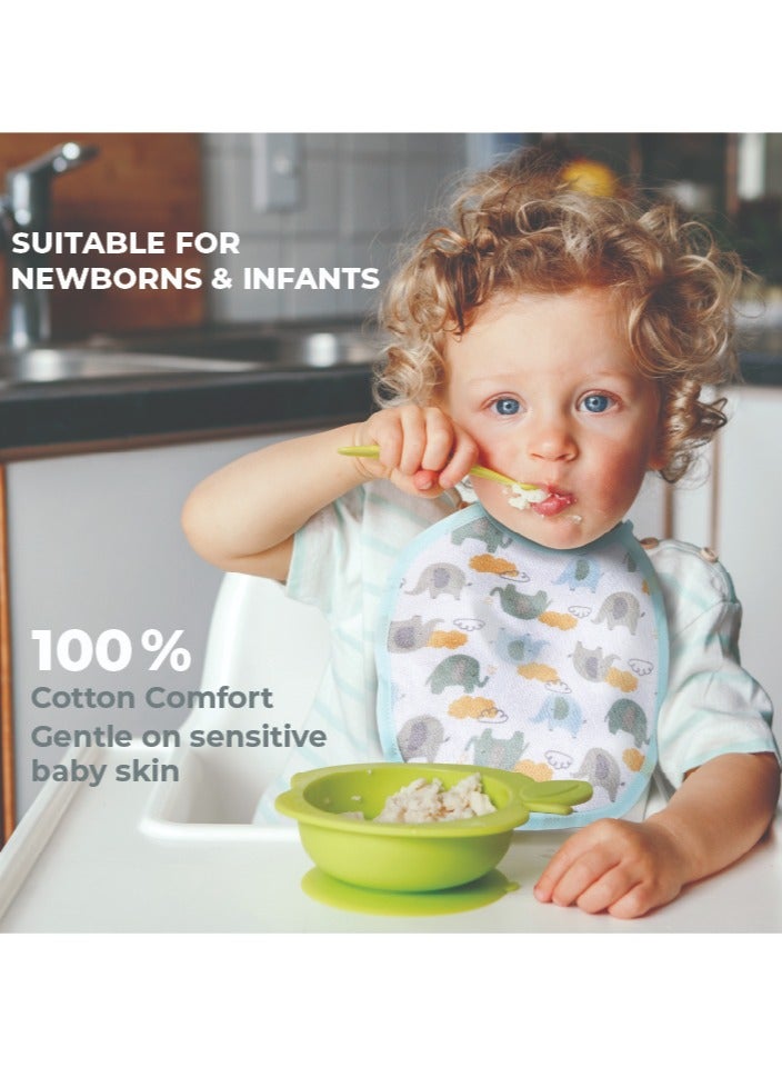 Nurtur bibs - Printed Character 5 Pack - Blue - Image 5