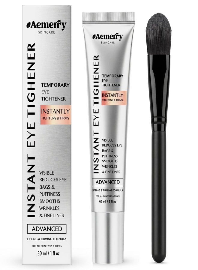 Aemerry Instant Firm Temporary Eye Tightener: Perfection Tightening & Lifting Cream With Brush For Eye Bags, Wrinkles, Puffiness, Fine Lines – Lightweight, Easy Wear Formula, Gentle For All Skin Types. 1 Oz - Image 1