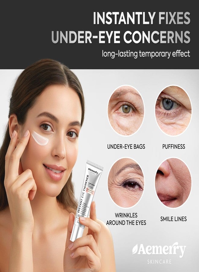 Aemerry Instant Firm Temporary Eye Tightener: Perfection Tightening & Lifting Cream With Brush For Eye Bags, Wrinkles, Puffiness, Fine Lines – Lightweight, Easy Wear Formula, Gentle For All Skin Types. 1 Oz - Image 4