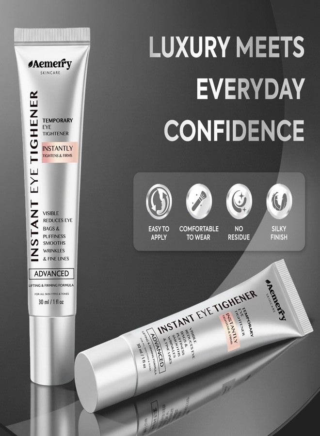 Aemerry Instant Firm Temporary Eye Tightener: Perfection Tightening & Lifting Cream With Brush For Eye Bags, Wrinkles, Puffiness, Fine Lines – Lightweight, Easy Wear Formula, Gentle For All Skin Types. 1 Oz - Image 3