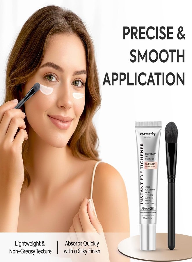 Aemerry Instant Firm Temporary Eye Tightener: Perfection Tightening & Lifting Cream With Brush For Eye Bags, Wrinkles, Puffiness, Fine Lines – Lightweight, Easy Wear Formula, Gentle For All Skin Types. 1 Oz - Image 2