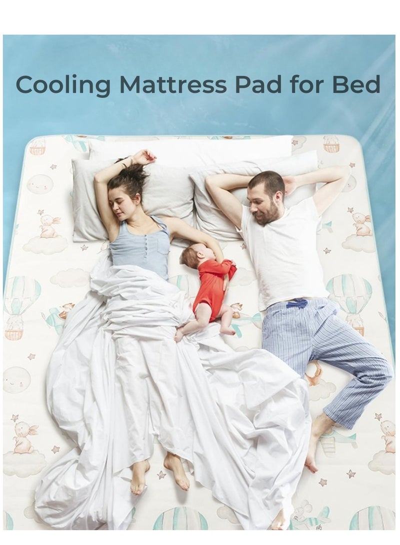 EMXEE Sleeping Cooling Mat for Bed Cooling Pad for Sleeping Provides Instant Cool Relief Ideal for Hot Summer Body Fevers Cooling Night Sweats - Image 4