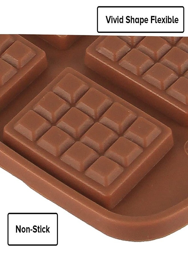 MoldBerry Silicone Chocolate Mould 12 Cavity Mini Dairymilk Shape Mould Choco Bar Candy Mold Baking Tools for Cake Chocolate Jell-O Ice Pack of 1 (Multi Color) - Image 5