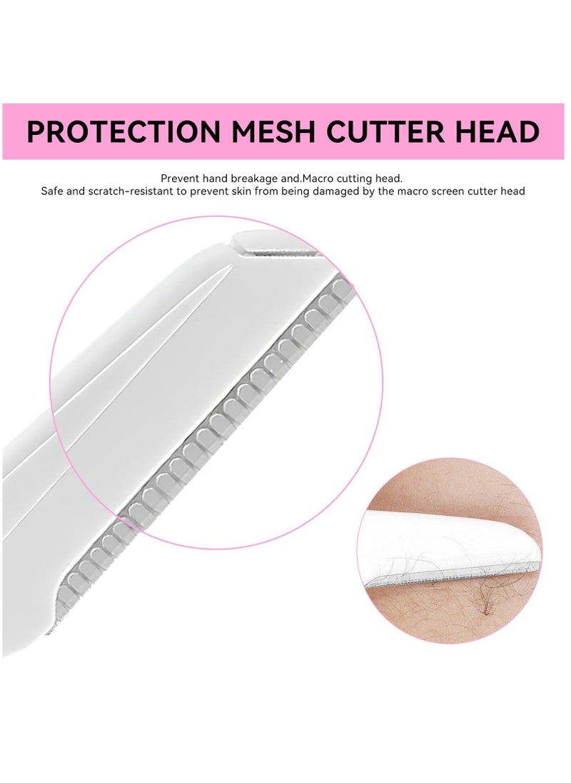 Excefore Fold Eyebrow Razors, 6PCS Facial Hair Remover Face Shaver Trimmer Shaper Face Razor Dermaplaning Blades for Face Exfoliating Dermaplaning Tool for Women and Men  - Image 4