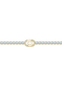 CERRUTI 1881 Claudia Gold-Plated Double 'C' Interlocked Charm Bracelet for Women  - Image 2