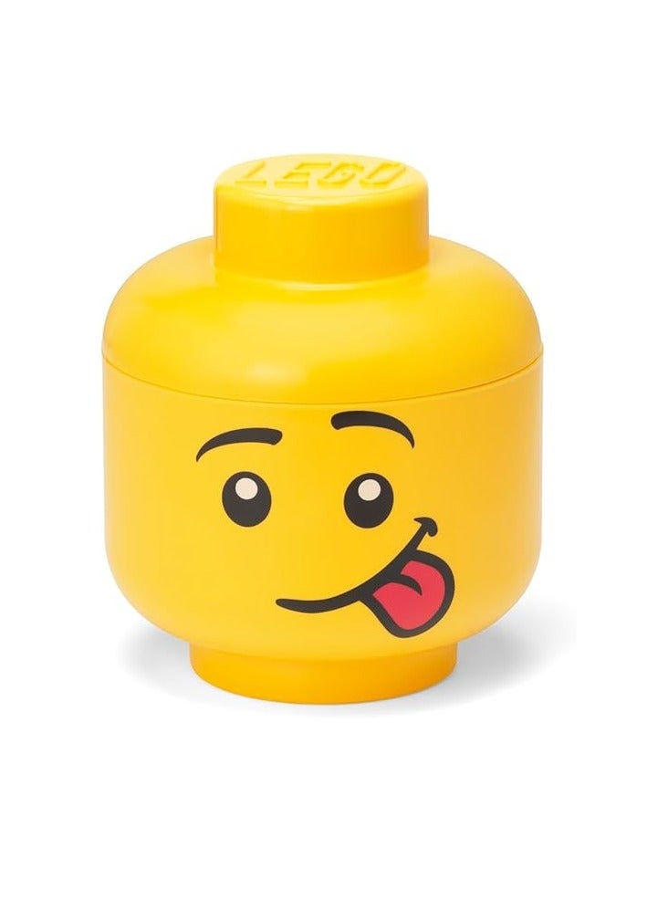 Room Copenhagen, Lego Storage Heads Stackable Storage Container - Buildable Organizational Bins for Kid’s Toys and Accessories - 6.30 x 6.30 x 7.28in - Small, Silly, Holds 250 Bricks - Image 1