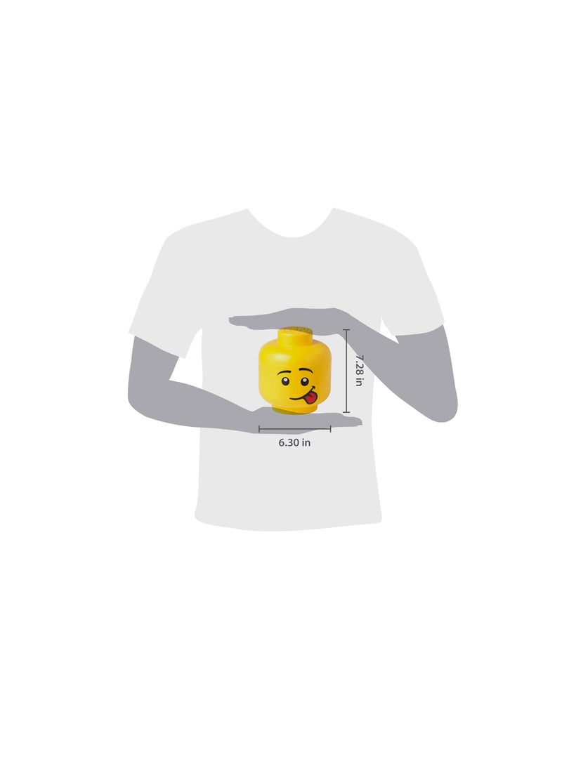 Room Copenhagen, Lego Storage Heads Stackable Storage Container - Buildable Organizational Bins for Kid’s Toys and Accessories - 6.30 x 6.30 x 7.28in - Small, Silly, Holds 250 Bricks - Image 3