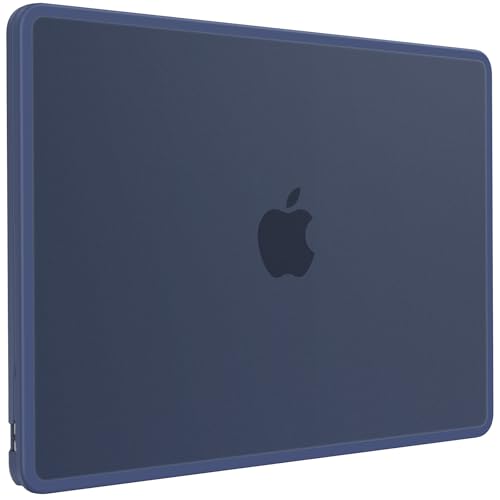 BlueSwan Anti-Cracking Case for MacBook Air 13 inch, M5 2026 M4 M3 M2 2025-2022 A3449 A3240 A3113 A2681, Drop Protection Soft TPU Bumper PC Base for Air 13.6 inch, Frosted Midnight - Image 1