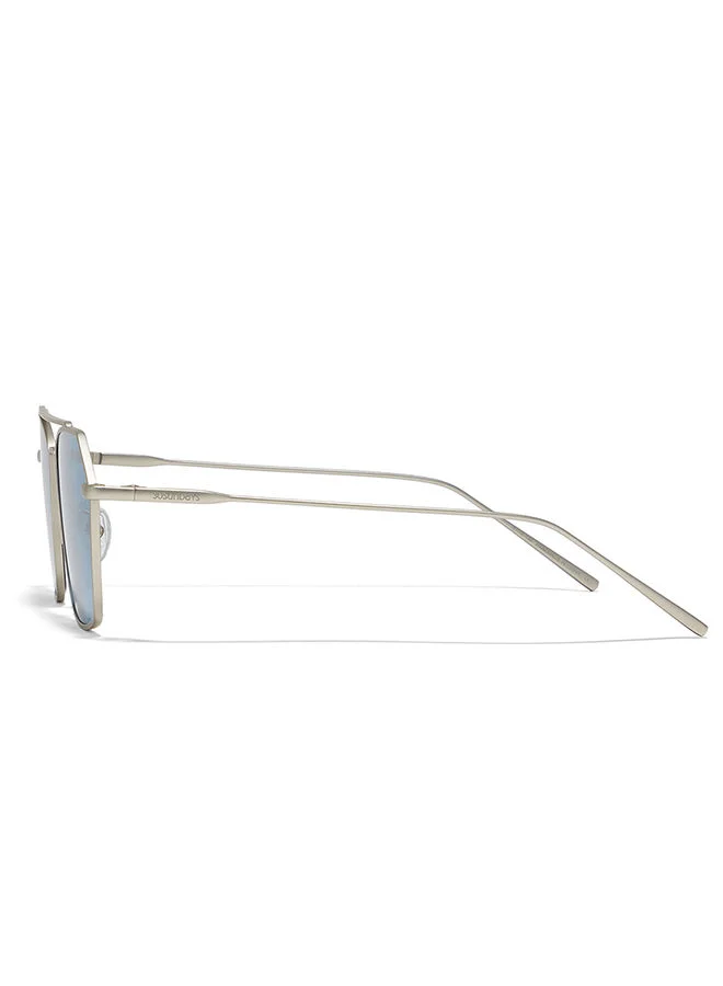 30Sundays 30Sundays FIGARO,Men Sunglasses, Aviator Sunglasses, UV Protection: UV400 (Silver,Blue)