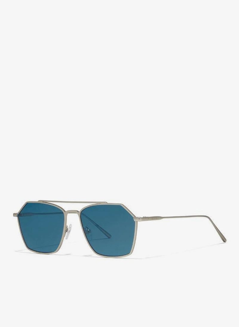 30Sundays FIGARO,Men Sunglasses, Aviator Sunglasses, UV Protection: UV400 (Silver,Blue) - Image 1
