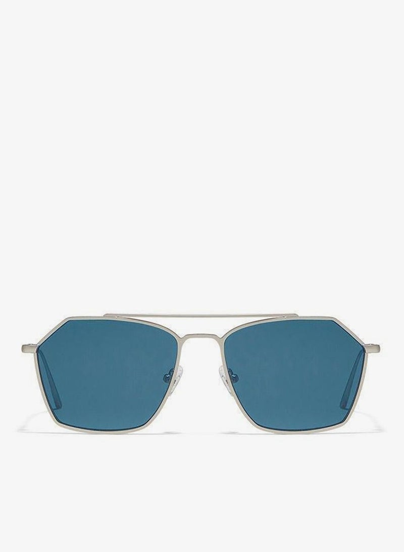 30Sundays FIGARO,Men Sunglasses, Aviator Sunglasses, UV Protection: UV400 (Silver,Blue) - Image 2