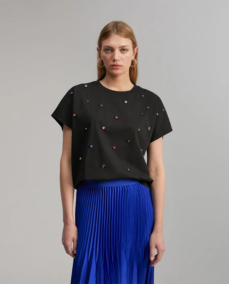 Lola Casademunt T-shirt with rhinestone detail
