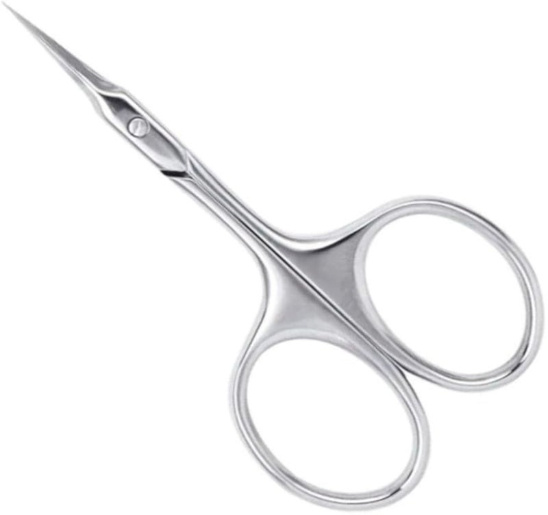 Eyebrow Scissors Curved Blade Cuticle Facial Hair Scissors Professional Stainless Steel Manicure Trimmer Hair Remover