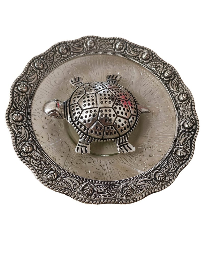 Artezaa Tortoise with Plate (Kachhua Yantra) – Vastu Decorative Showpiece | Feng Shui Tortoise for Good Luck & Prosperity | Ideal for Home, Office & Gifts | Positive Vibes - Image 5