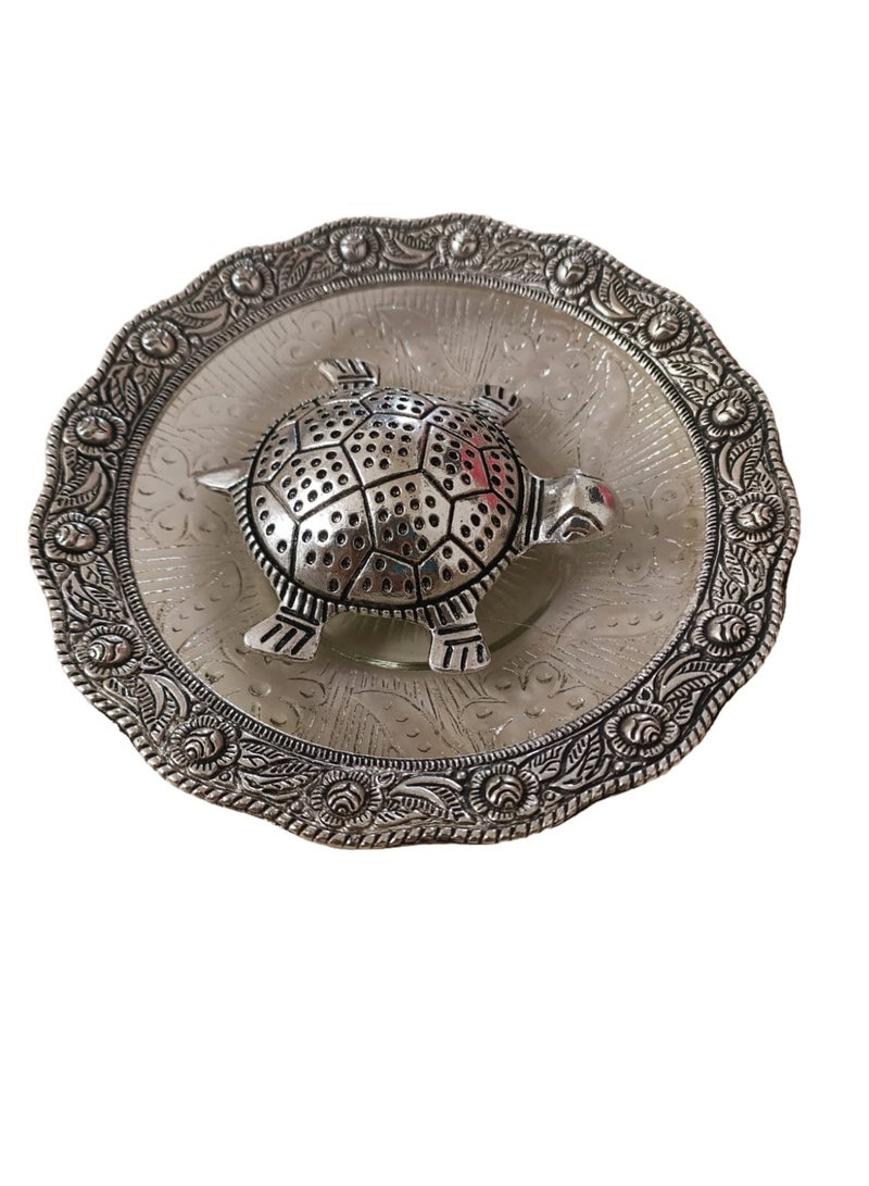 Artezaa Tortoise with Plate (Kachhua Yantra) – Vastu Decorative Showpiece | Feng Shui Tortoise for Good Luck & Prosperity | Ideal for Home, Office & Gifts | Positive Vibes - Image 4