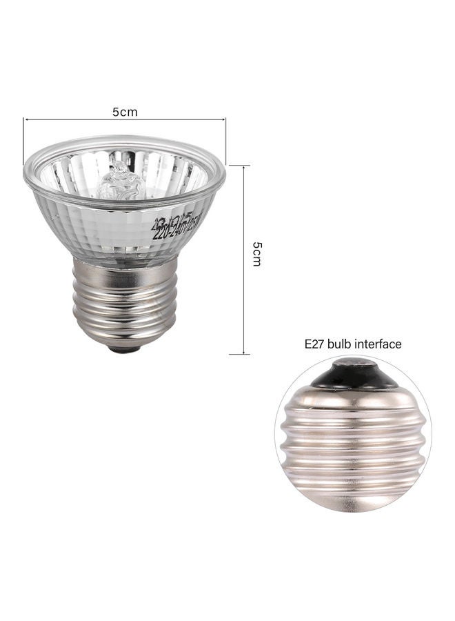 NIBEMINENT Halogen Heat Lamp Silver/Clear - Image 2