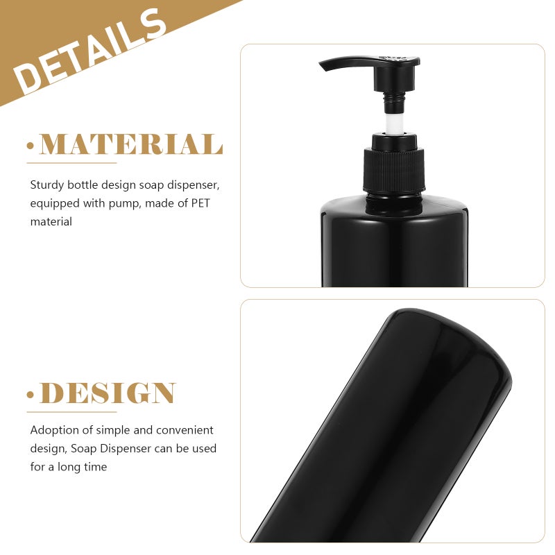 Press Type Lotion Dispenser Bottle, Durable PET Material, Suitable for Soap and Shampoo - Image 3