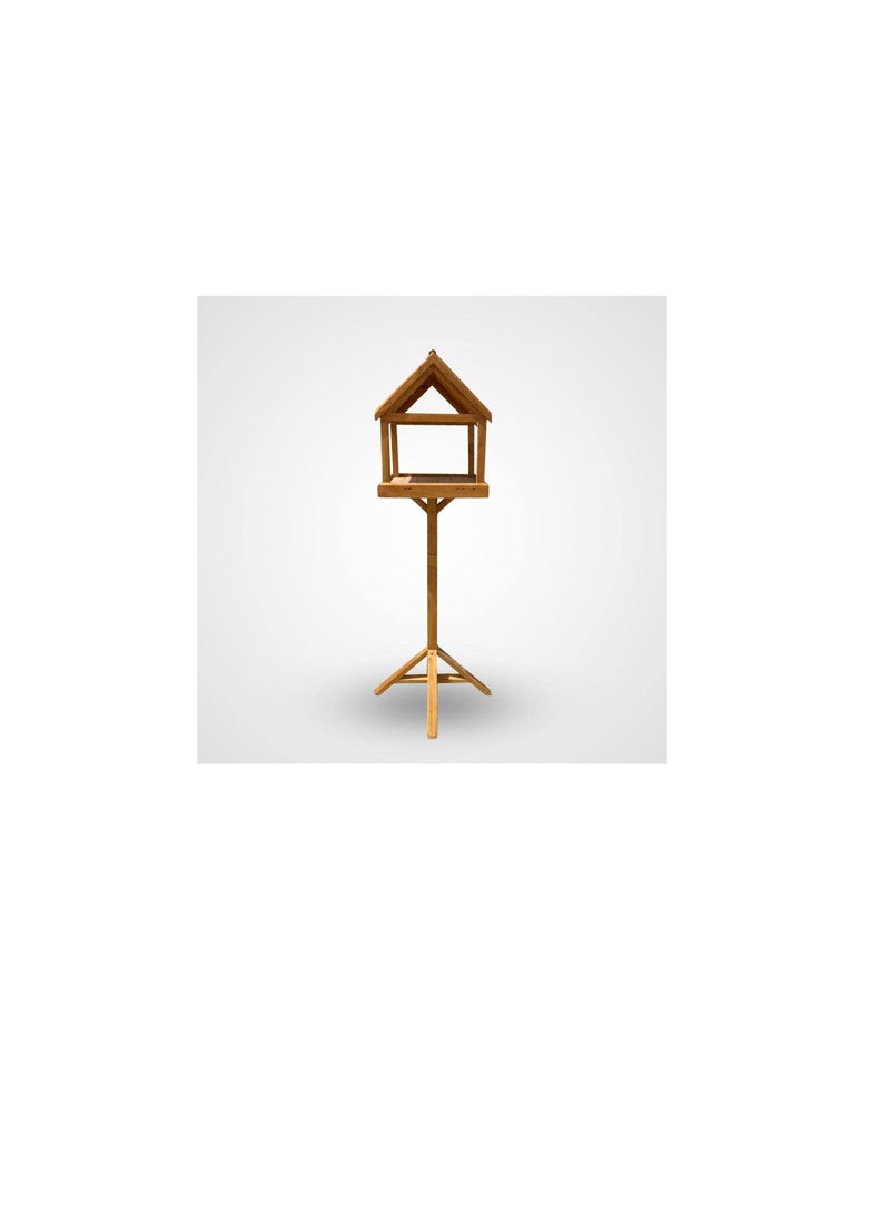 Handmade Wooden SPARROW XL BIRD FEEDER - Image 1