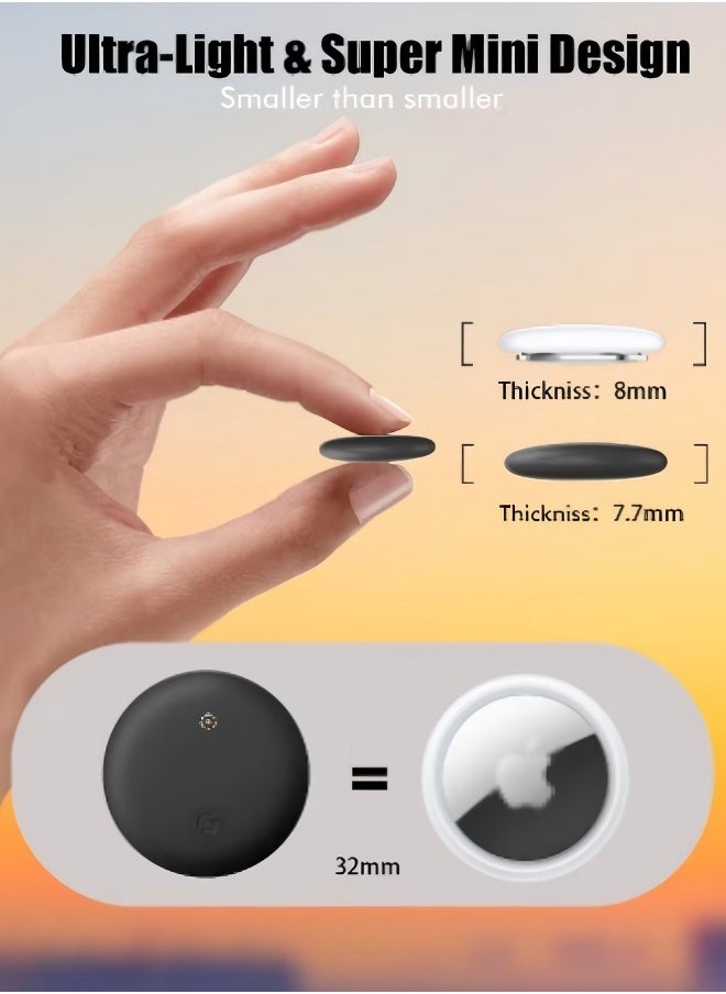 Occuwzz - Smart Tracker Item Finder for Apple Find My (iOS Only), Super MINI Size Key Finder Item Locator for Luggage,Wallet,Bicycle and More, IPX6 Waterproof Works Like Apple Airtag(Black-1 Pack) - Image 1