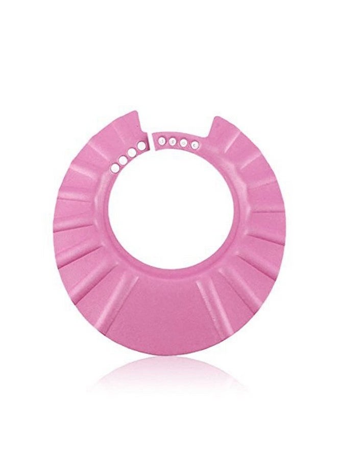 Shuiniba - iBePro® Baby Safe Shampoo Shower Bathing Protection Soft Shower Cap Hat Wash Hair Shield for Children Kids to Keep The Water Out of Their Eyes & Face (Pink) - Image 1