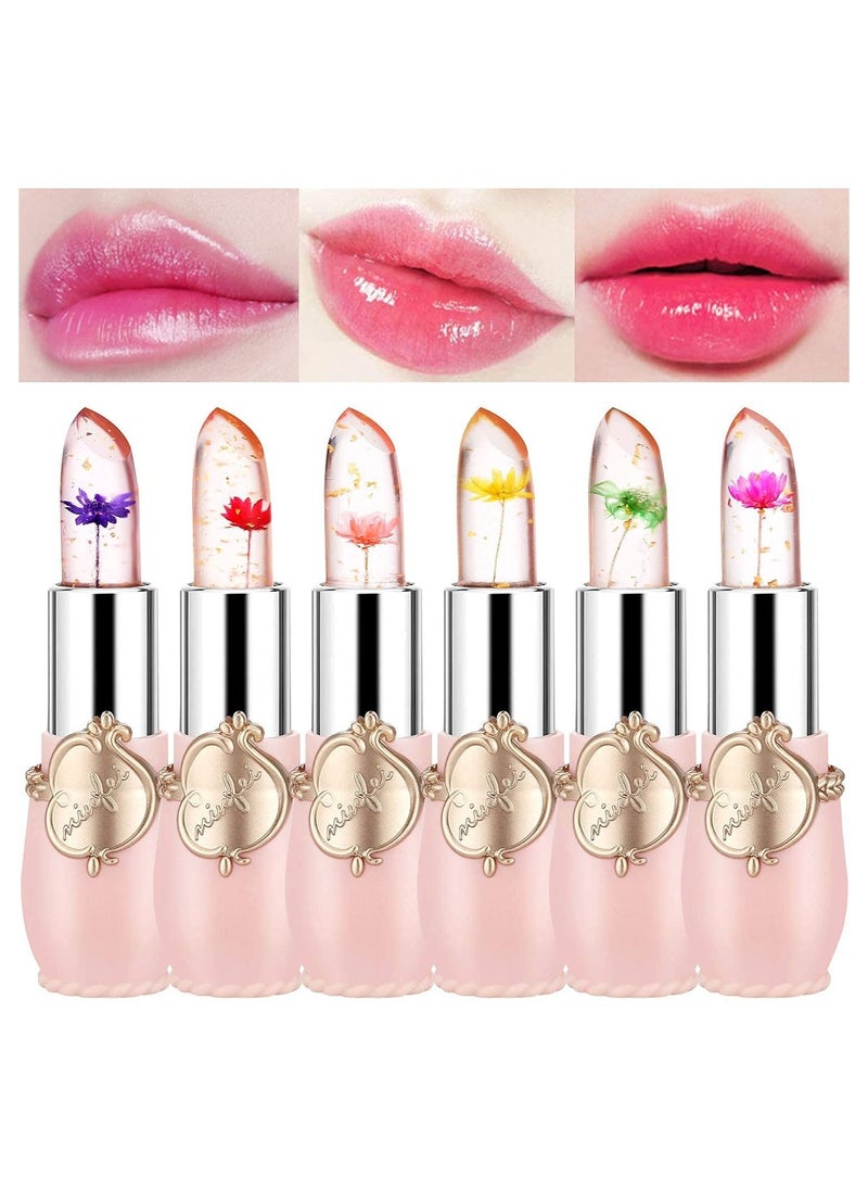 ORiTi - 6-Piece Flower Jelly Lipstick Set Temperature Change Moisturizer - Image 1