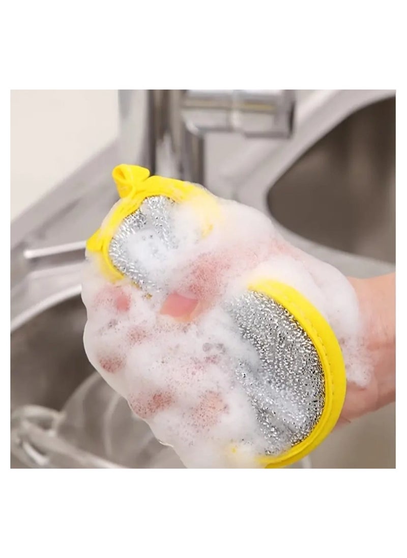 LDQ 10 pcs, Kitchen Dishwashing Sponge, Does Not Hurt Pot Brush Pot Artifact,Houslhod Double -Sided Cleaning Sponge Wipe,Scouring Pad,Kitchen Scrub Sponge,Cleaning Supplies, Cleaning Tool  - Image 3