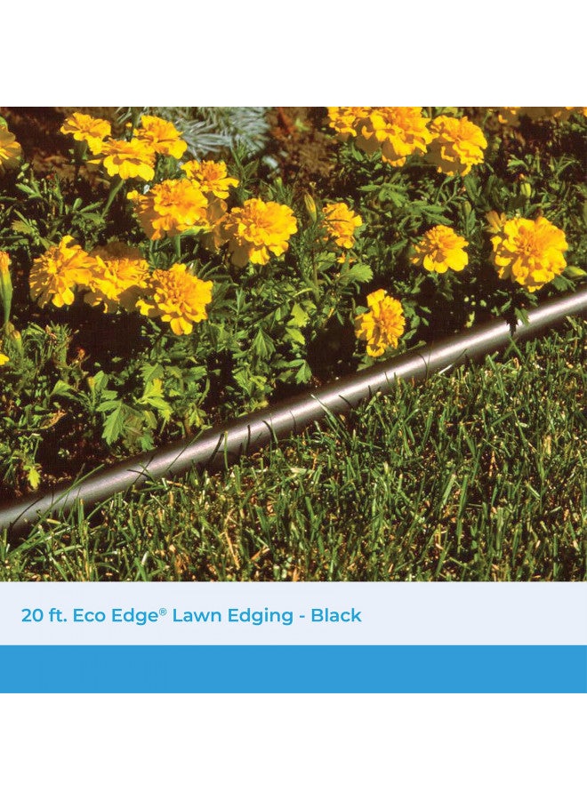suncast Suncast 20 ft. Plastic Landscape Edging Roll for Garden, Flower Beds, and Lawn, Black  - Image 2
