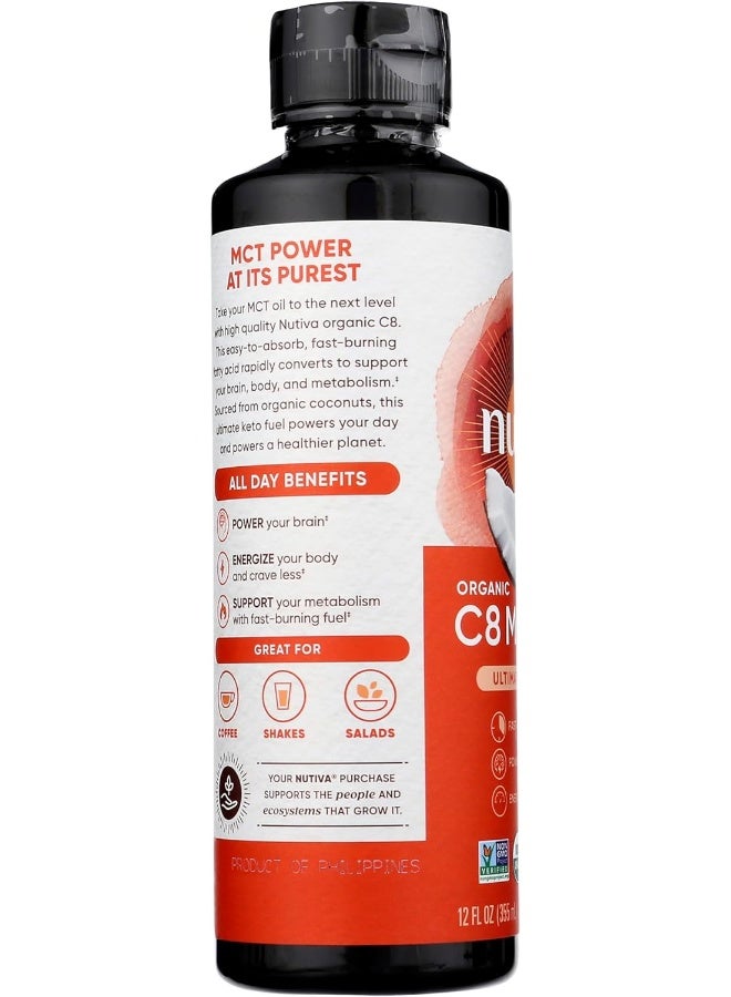 Nutiva Organic C8 MCT Oil, Ultimate Keto Fuel - Image 4