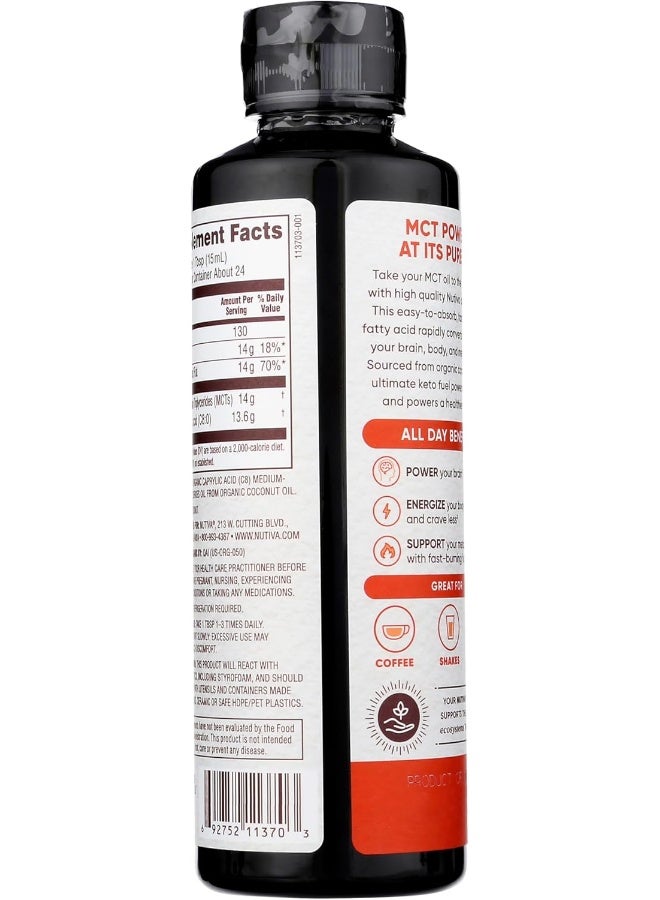 Nutiva Organic C8 MCT Oil, Ultimate Keto Fuel - Image 2
