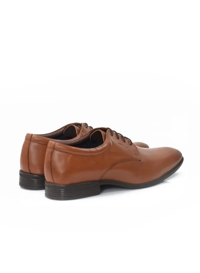 ATTILIO Men's Robert Woo 4 Lace Up Comfort Tan Brown Leather Work Office Formal Occasion Party Casual Wear Italian Design Anti Skid Premium Shoes