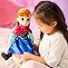 Disney store دميّة آنا من ديزني ستور الرسمية 16 إنش من مجموعة ذات مرة قصة ديزني للأميرات مع عيون عاكسة بحدقة وقزحية ثلاثية الأبعاد وزي مفصل ومشط وحذاء يأتي في صندوق عرض - Image 4