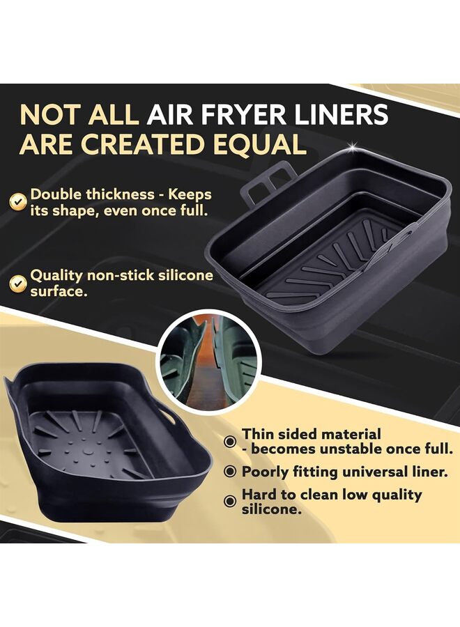 Premium Silicone Air Fry Liners for 9.5L & Tower Air Fryer Liners Made Specifically for the Reusable Air Fryer Liners Accessories - Image 4