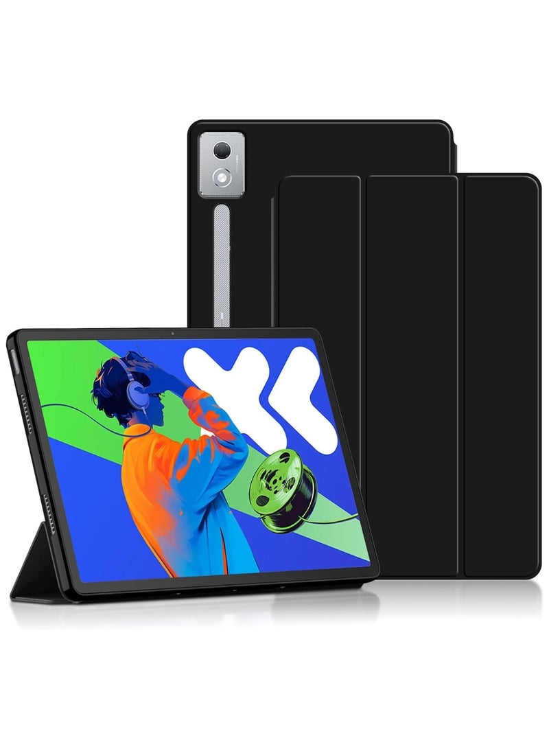 عام حافظة متوافقة مع Lenovo Xiaoxin Pad Pro مقاس 12.7 بوصة 2025 (الجيل الثاني) TB373FU/TB375FC، غطاء ثلاثي الطي مع قاعدة قابلة للطي، حافظة واقية مضادة للصدمات مع وظيفة الاستيقاظ/النوم التلقائي. - Image 1