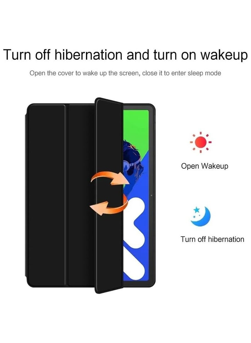 عام حافظة متوافقة مع Lenovo Xiaoxin Pad Pro مقاس 12.7 بوصة 2025 (الجيل الثاني) TB373FU/TB375FC، غطاء ثلاثي الطي مع قاعدة قابلة للطي، حافظة واقية مضادة للصدمات مع وظيفة الاستيقاظ/النوم التلقائي. - Image 3