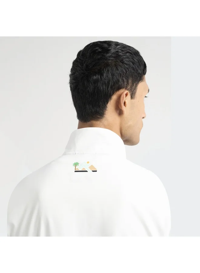 adidas جاكيت رانر الصحراء للرجال بيج