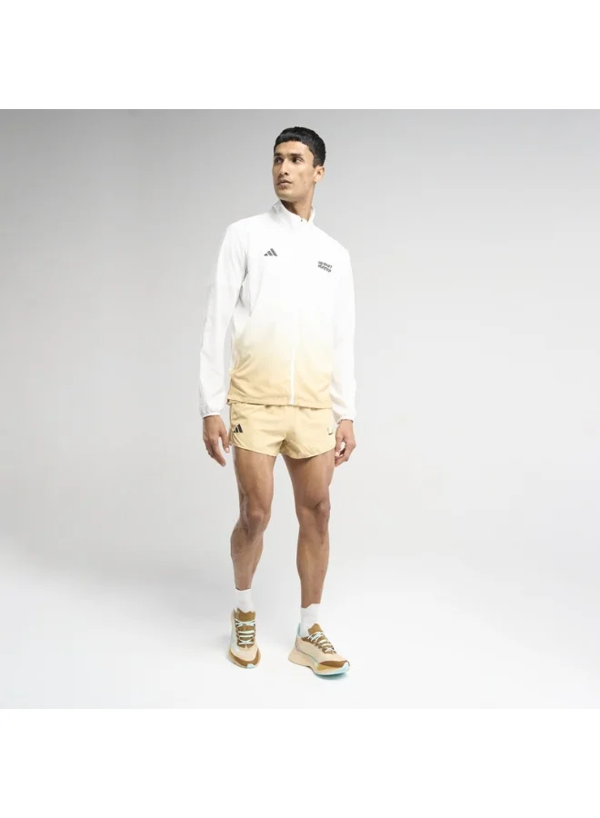 adidas جاكيت رانر الصحراء للرجال بيج